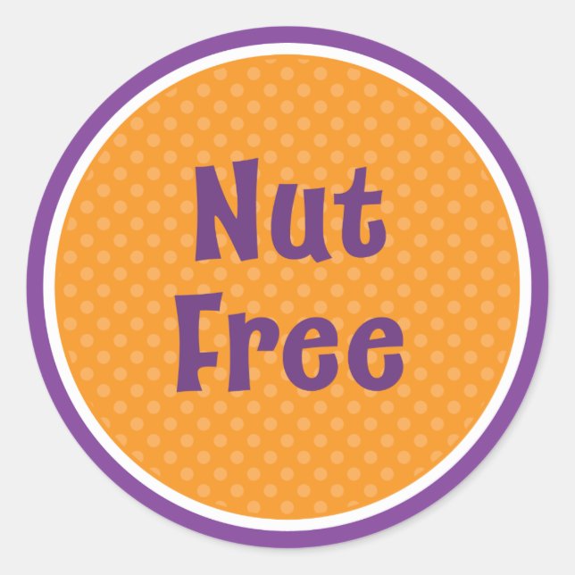 Halloween Nut Free Sticker (Front)