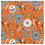 halloween occult magical mystical esoteric orange fabric