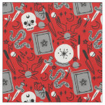 halloween occult magical mystical esoteric red fabric