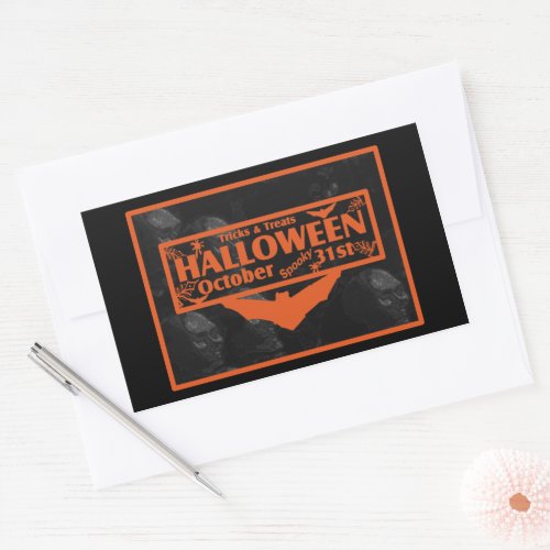 Halloween Oct 31st Square Rectangular Sticker