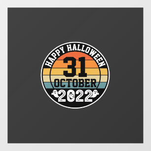 Halloween October 31 2022 Sunset Retro Design_1 Floor Decals