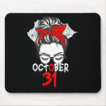 Halloween October 31 Mom Mother Spider Web  Mouse Pad