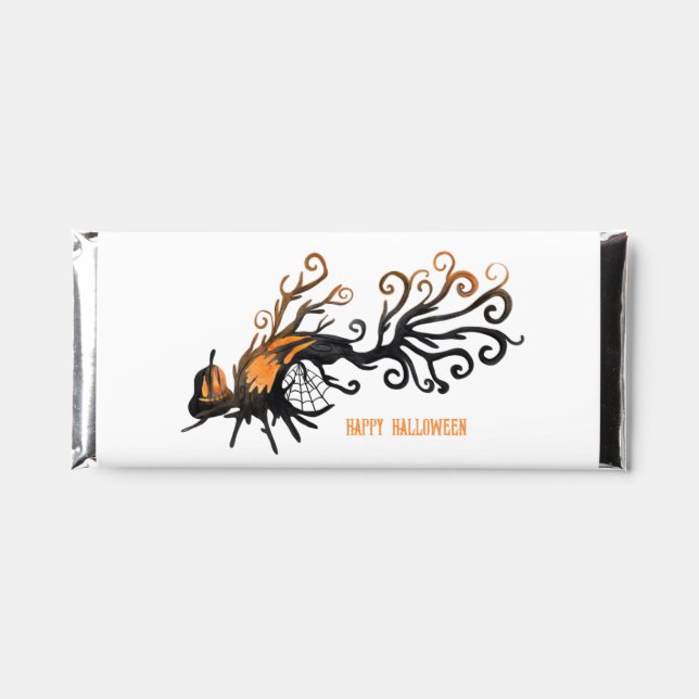 Halloween/October/Fall/pumpkin tree Hershey Bar Favors (Front)