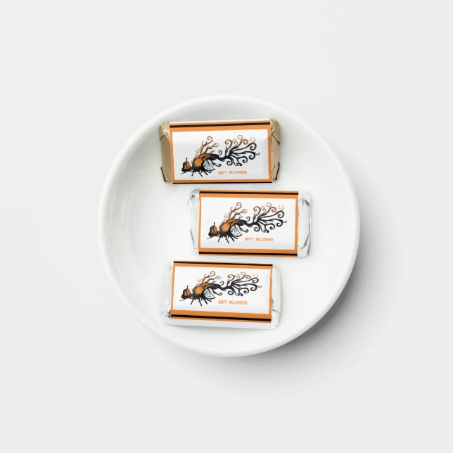 Halloween/October/Fall/pumpkin tree Hershey's Miniatures (Plate)