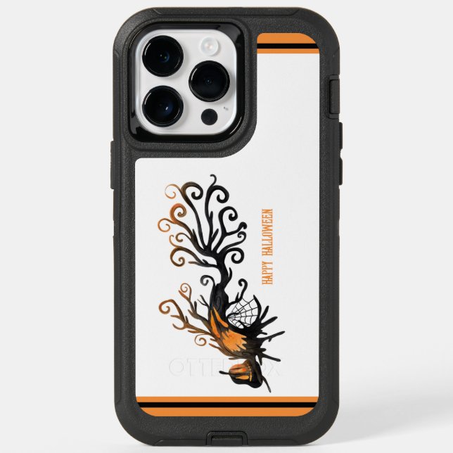 Halloween/October/Fall/pumpkin tree Otterbox iPhone Case (Back)