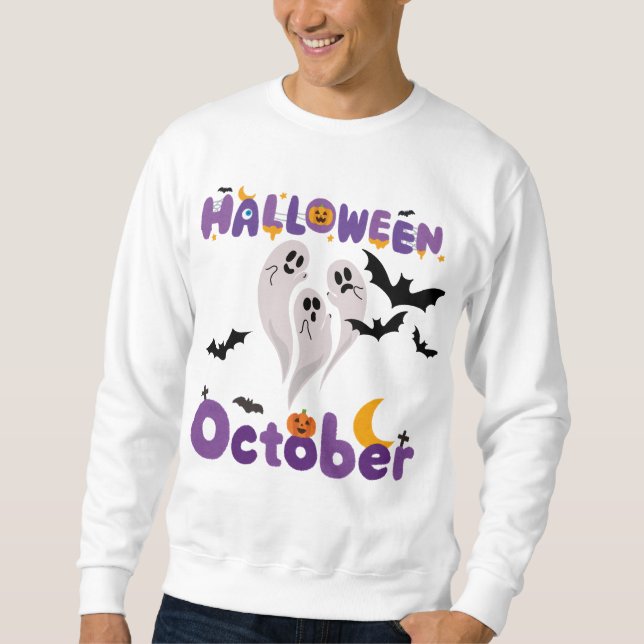 Halloween october sweatshirt (Front)