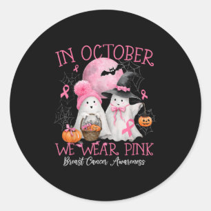 Halloween October Wear Nk Classic Round Sticker