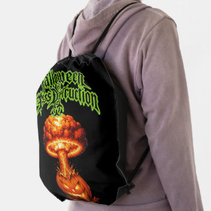 Halloween of Mass Destruction Nuclear Jack-o'-Lant Drawstring Bag