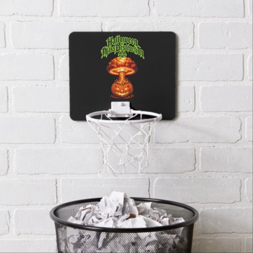 Halloween of Mass Destruction Nuclear Jack-o'-Lant Mini Basketball Hoop