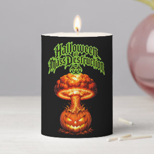 Halloween of Mass Destruction Nuclear Jack-o'-Lant Pillar Candle