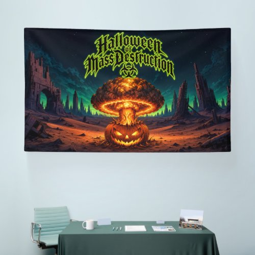 Halloween of Mass Destruction Radioactive Pumpkin  Banner
