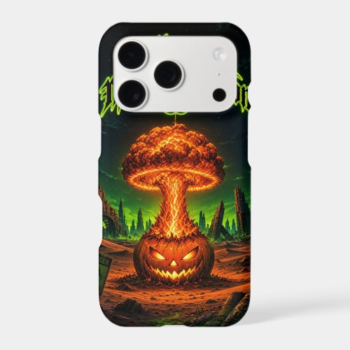 Halloween of Mass Destruction Radioactive Pumpkin iPhone 17 Pro Case