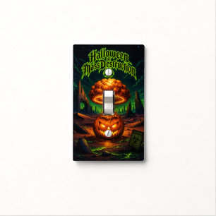 Halloween of Mass Destruction Radioactive Pumpkin Light Switch Cover