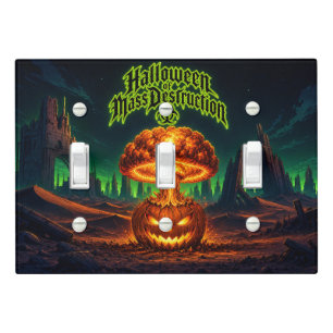 Halloween of Mass Destruction Radioactive Pumpkin Light Switch Cover