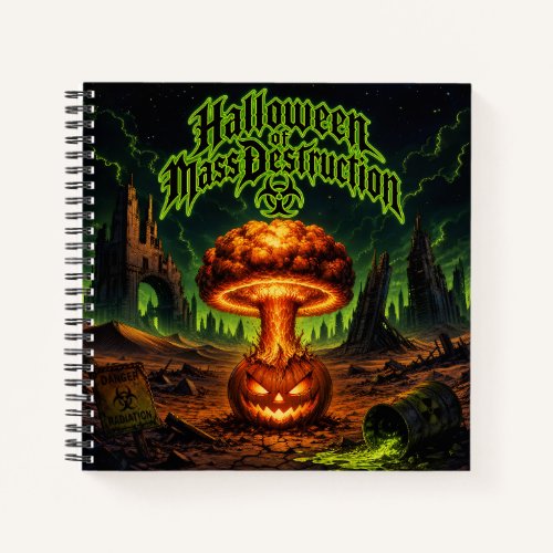 Halloween of Mass Destruction Radioactive Pumpkin  Notebook