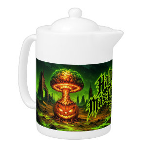 Halloween of Mass Destruction Radioactive Pumpkin Teapot