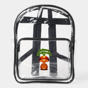 Halloween of Mass Destruction Toxic Jack o Lantern Clear Backpack