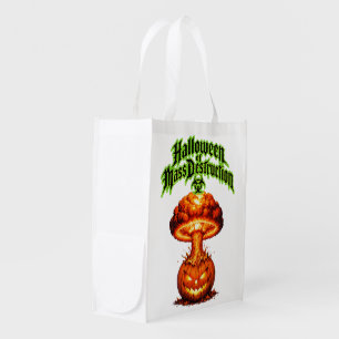 Halloween of Mass Destruction Toxic Jack o Lantern Grocery Bag