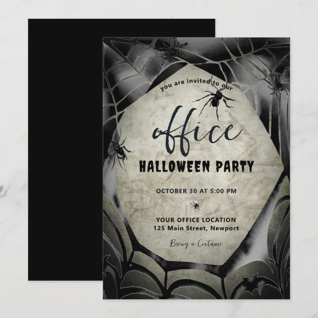 10x Halloween Spinnennetz-Einladungskarten – Gruselig-schöne Horror-Party-Einladungen Mit Umschlägen!