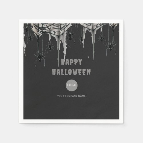 Halloween Office Party Business Corporate Web Logo Napkins