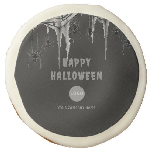 Halloween Office Party Business Corporate Web Logo Sugar Cookie