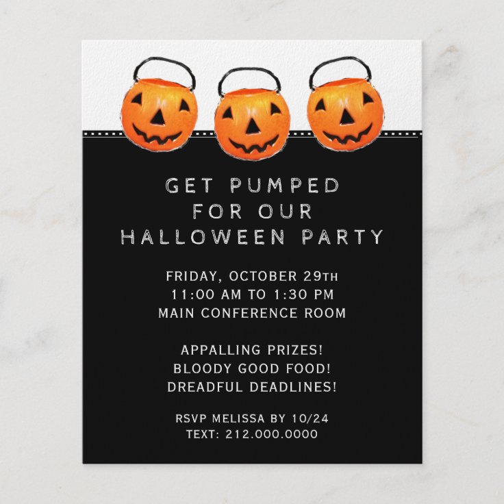 Halloween Office Party Flyer | Zazzle