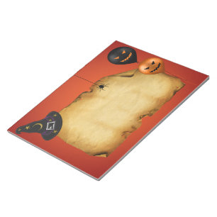 Halloween Old Parchment Greeting Notepad