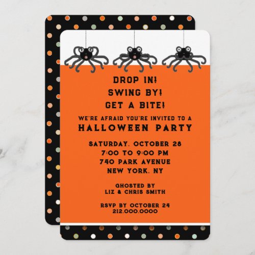 Halloween Open House Invitation