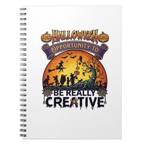 Halloween Opportunity Be Really Creative Witch Tre Notebook
