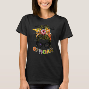 Halloween Optician Costume Messy Bun Hair Women T-Shirt