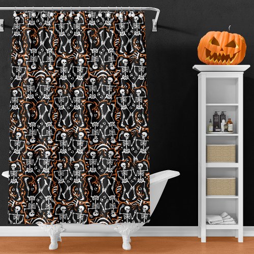 Halloween or Day of the Dead Party Shower Curtain