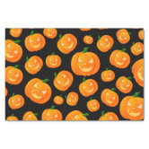 Ghost Halloween Orange Tissue Paper