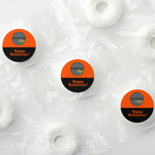 HALLOWEEN ORANGE BLACK COLOR WITH BUSINESS LOGO  LIFE SAVER® MINTS