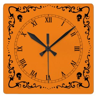 Halloween Orange & Black Magic Border 