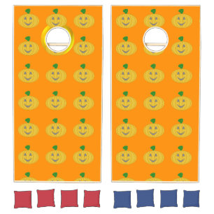 Halloween Orange Cornhole Set