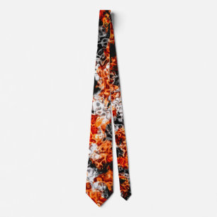Halloween Orange Glow Neck Tie