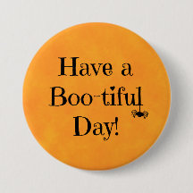 Halloween Orange - "Have a Boo-tiful day!"