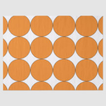 HALLOWEEN ORANGE LARGE CIRCLE TISSUE PAPER