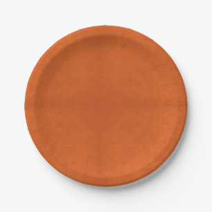 Halloween, Orange Paper Plate