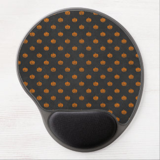 Halloween Orange Pumpkin Chalkboard Pattern Gel Mouse Pad