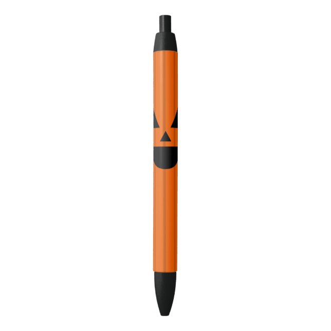 Halloween Orange Pumpkin Jack O'Lantern Pen (Front Vertical)