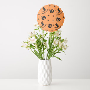 Halloween Orange Spooky Pumpkin Witch Balloon