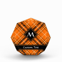 Halloween Orange Tartan Acrylic Award