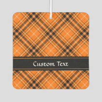 Halloween Orange Tartan Air Freshener