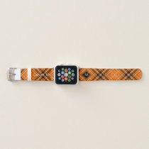 Halloween Orange Tartan Apple Watch Band