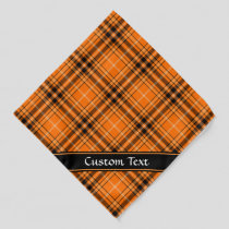 Halloween Orange Tartan Bandana