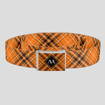 Halloween Orange Tartan Belt