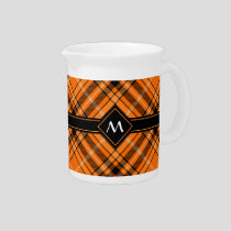 Halloween Orange Tartan Beverage Pitcher