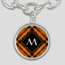 Halloween Orange Tartan Bracelet