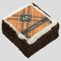 Halloween Orange Tartan Brownie